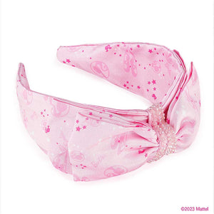 Hair Drama Co HDC x Barbie Crystal Bow Hair Band - Pink - MBD0015