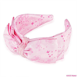Hair Drama Co HDC x Barbie Crystal Bow Hair Band - Pink - MBD0015
