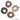 Hair Drama Co Luxury Scrunchies Set of 5 with Free Pouch - Neutral Crystal Gift Set - SCN - 0128