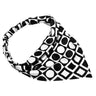 Hair Drama Co Monochrome Headscarf with elastics - Black - SCF - 0005