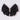 Hair Drama Co Satin Crystals Hair Bow Alligator Clip - Black - CLP - 0250