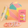 Hair Drama Co Sparkle & Shine Gift Box with 1 Shimmer Hair Band, 2 Hair Pins & 6 Hair Ties - Pink & Yellow - SET - 0281