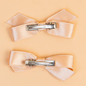 Hair Drama Co Sparkle & Shine Gift Box with 1 Shimmer Hair Bow, 2 Mini Satin Hair Bows & 6 Hair Ties - Beige - SET - 0282