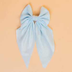 Hair Drama Co Sparkle & Shine Gift Box with 1 Shimmer Hair Bow, 6 Hair Pins & 3 Hair Ties - Sky Blue - SET - 0283