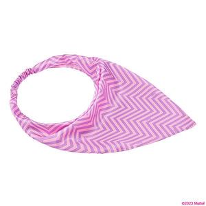 Hair Drama Co x Barbie Chevron Headscarf - Lilac & Pink - MSF0002