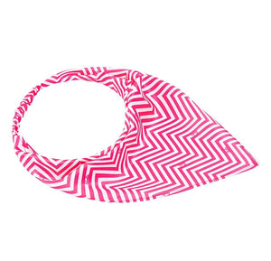 Hair Drama Co x Barbie Chevron Headscarf - Shades of Pink - MSF0003