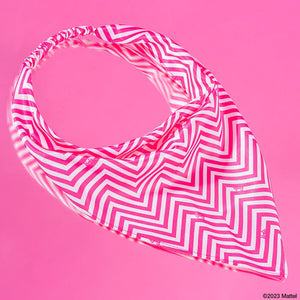 Hair Drama Co x Barbie Chevron Headscarf - Shades of Pink - MSF0003