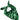 Hair Drama Co Zebra Patterned Scarf - Green - SCF - 0006