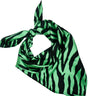 Hair Drama Co Zebra Patterned Scarf - Green - SCF - 0006