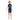 Half Sleeves Kids Swimwear Navy Blue & Orange Sunshine Printed Knee Length, with UPF 50+ - Little Surprise BoxHalf Sleeves Kids Swimwear Navy Blue & Orange Sunshine Printed Knee Length, with UPF 50+