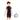 Half Sleeves Kids Swimwear Orange & Black Palm Leaves Printed Sleeves, Knee Length with UPF 50+ with Free Washbag - 3 - 4 Years Swim