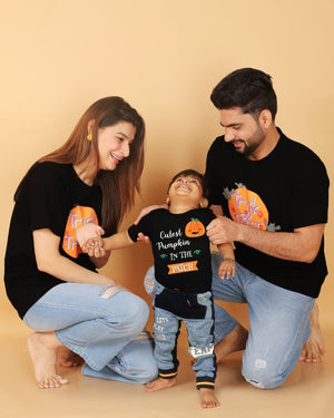 Halloween Trick Or Treat Twinning Family T Shirts - Combo of 3 - TWN - TRKOT