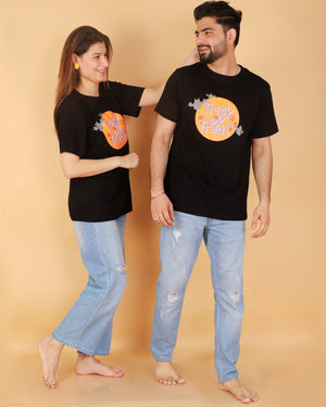 Halloween Trick Or Treat Twinning Family T Shirts - Combo of 3 - TWN - TRKOT