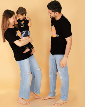 Halloween Trick Or Treat Twinning Family T Shirts - Combo of 3 - TWN - TRKOT
