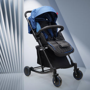 Happy Bear 2 in 1 Stroller cum Rocker - HBM_stroller_blue