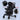 Happy Bear 2 in 1 Stroller cum Rocker - HBM_stroller_Grey