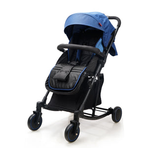 Happy Bear 2 in 1 Stroller cum Rocker - HBM_stroller_blue