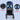 Happy Bear 2 in 1 Stroller cum Rocker - HBM_stroller_blue