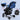 Happy Bear 2 in 1 Stroller cum Rocker - HBM_stroller_blue