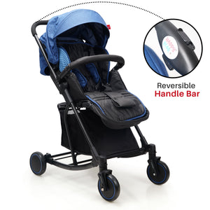Happy Bear 2 in 1 Stroller cum Rocker - HBM_stroller_blue
