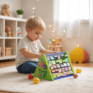 Happy Bear 8 - in - 1 Activity Triangle Toy for Kids - HBM_Activity_Toy