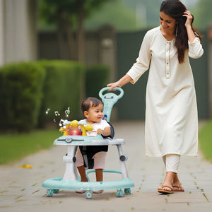 Happy Bear Astro Baby Walker with Handle - HBM_Walkerhandle_blu