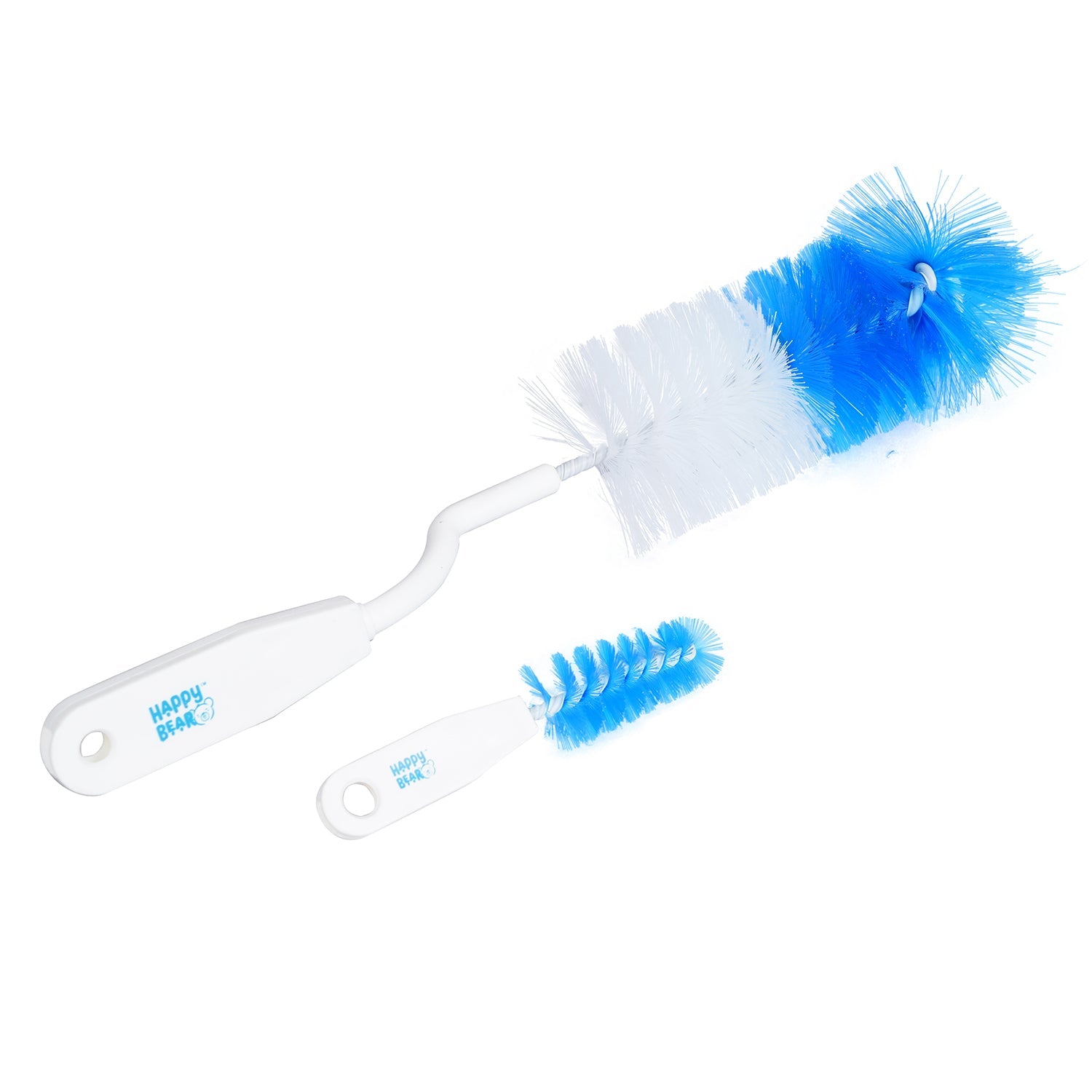 Happy Bear Bottle & Nipple Cleaning Brush - HBM_CleaningBrush_Blue
