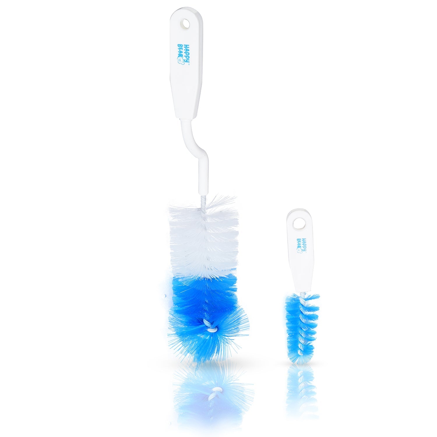Happy Bear Bottle & Nipple Cleaning Brush - HBM_CleaningBrush_Blue