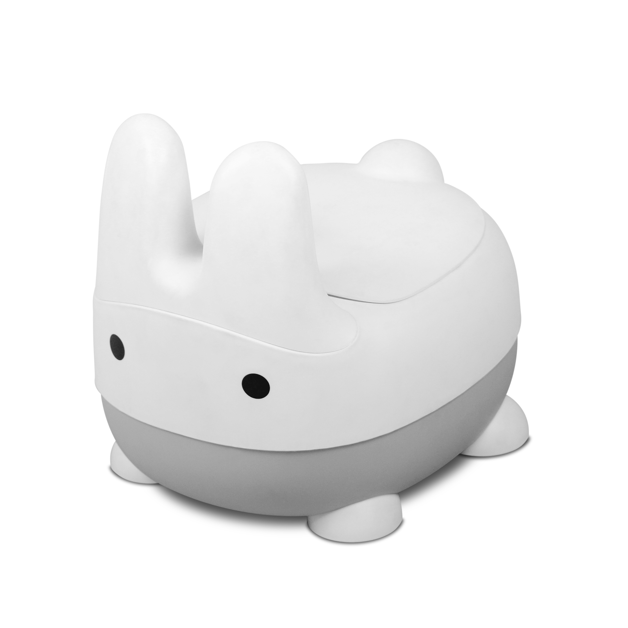 Happy Bear Bunny Potty seat - Potty Training Seat for 6 to 12 months Child - HBM_Bunpot_Grey
