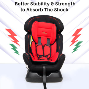 Happy Bear Convertible Car Seat for Babies - HBM_Car seat_Red