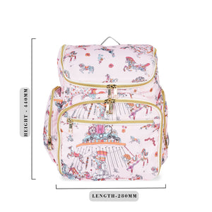 Happy Bear Diaper Backpack for travel - Stylish Convenience for New Moms - HBM_Diaper bag_pink