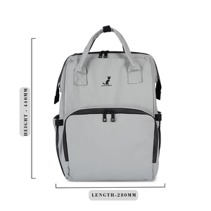 Happy Bear Diaper Bag with Laptop Compartment - HBM_Totebag_Grey