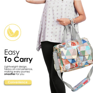 Happy Bear Diaper Bag with Laptop Compartment | The Mom Store - SHOLDER BAG MULTICOLOR Diaper Bags