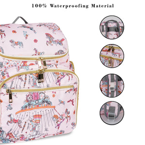 Happy Bear Diaper Bag with Laptop Compartment | The Mom Store - SYLISH BAG PINK Diaper Bags