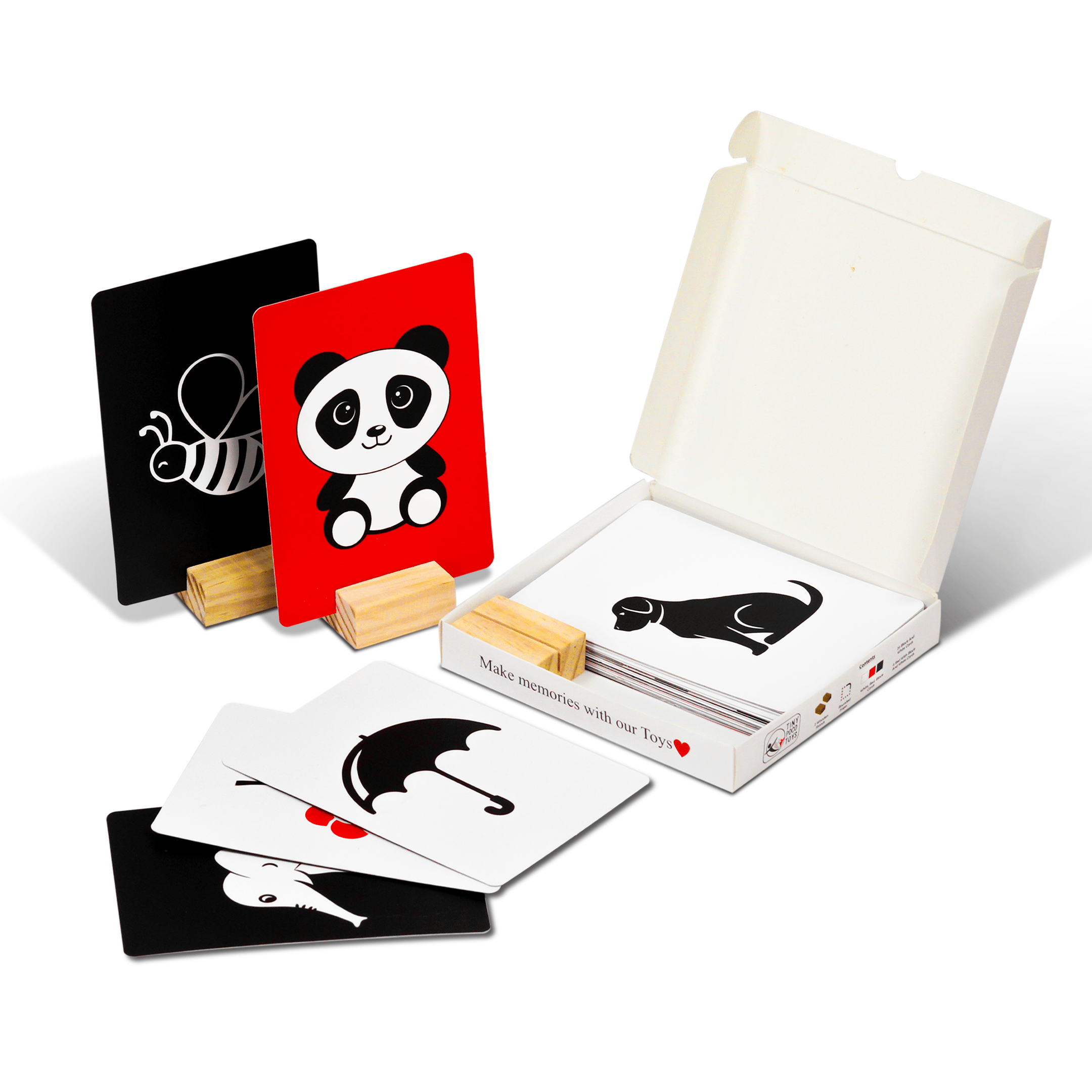 Happy Bear Flash Cards for babies 3 to 12 months - HBM_flashcards