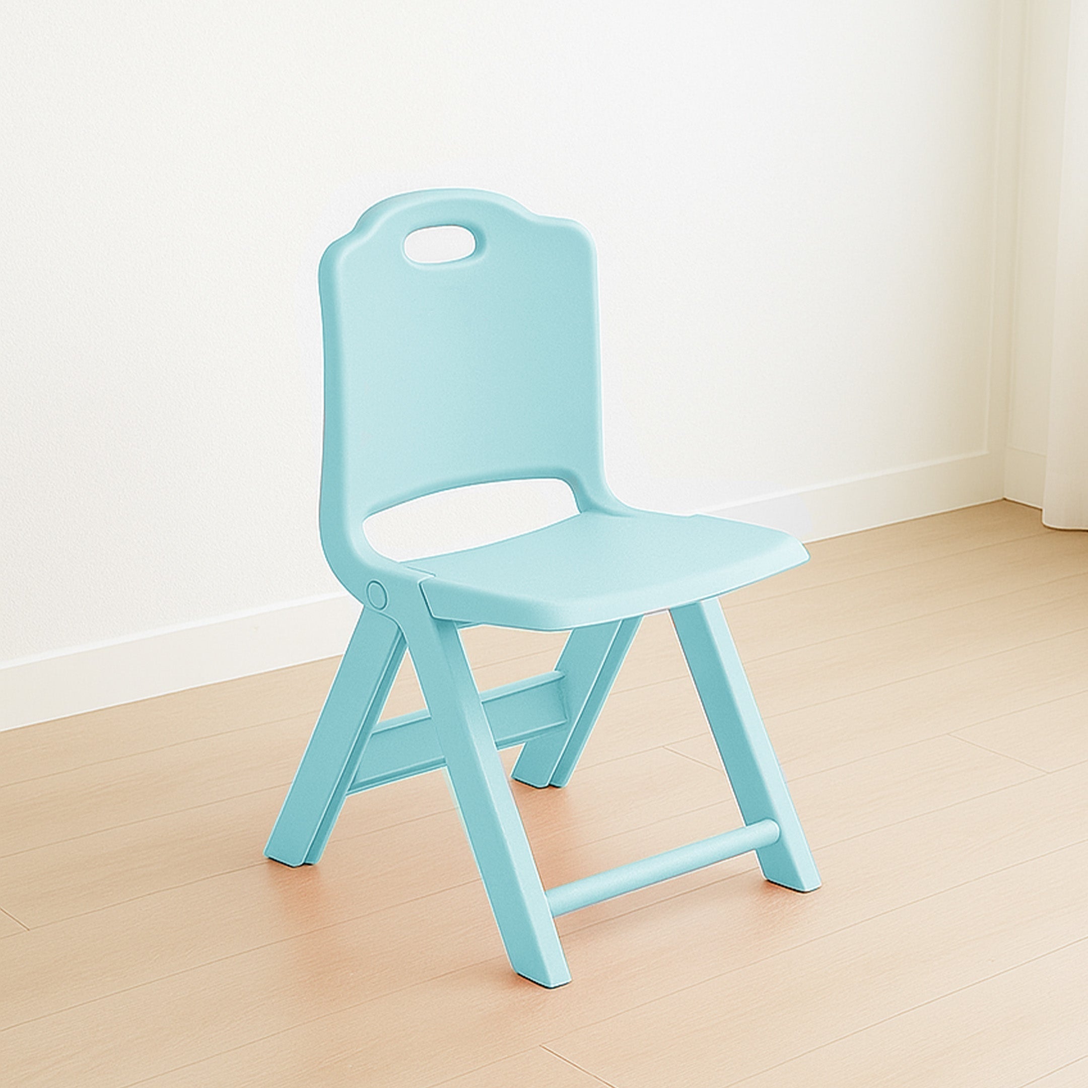 HAPPY BEAR Foldable Kids Chair Foldable Study Chair - PINK - FLODING CHAIR - BLUE Chair