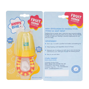 Happy Bear Fruit Feeder with Extra Mesh - HBM_Fruit Feeder_YR