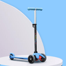 Happy Bear Kick Scooter with 3 Adjustable Height and Rear Brake - HBM_Glide_Blue