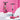 HAPPY BEAR - Kick Scooter with Adjustable Handlebar, LED PU Wheels with Brake - HBM_freewheel_pink
