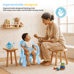 Happy Bear Kids Baby Chair Aqua Blue | The Mom Store - Furniture
