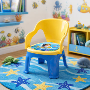 Happy Bear Kids Baby Chair Yellow Blue | The Mom Store - Baby Furniture