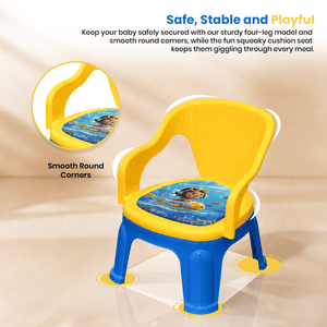 Happy Bear Kids Baby Chair Yellow Blue | The Mom Store - Baby Furniture