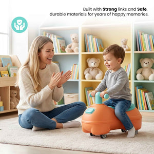 Happy Bear Kids Ride-On Toy Orange - Push Ride on Car