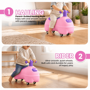 Happy Bear Kids Ride-On Toy Pink - Ride-On Toys