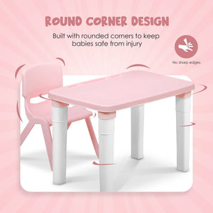 Happy Bear Kids Study Table & Chair Set (2 - 6 Years) - HBM_T&C_Pink