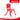 HAPPY BEAR Plastic Kids Chair | Durable and Lightweight | Modern & Comfortable - HBM_Chair_red