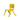 HAPPY BEAR Plastic Kids Chair | Durable and Lightweight | Modern & Comfortable - HBM_Chair_Yellow