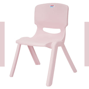 HAPPY BEAR Plastic Kids Chair | Durable and Lightweight | Modern & Comfortable - HBM_Chair_pink