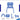HAPPY BEAR - Plastic Kids Chair for Boys and Girls,Double Chair for Kids - HBM_Chair_Darkblue