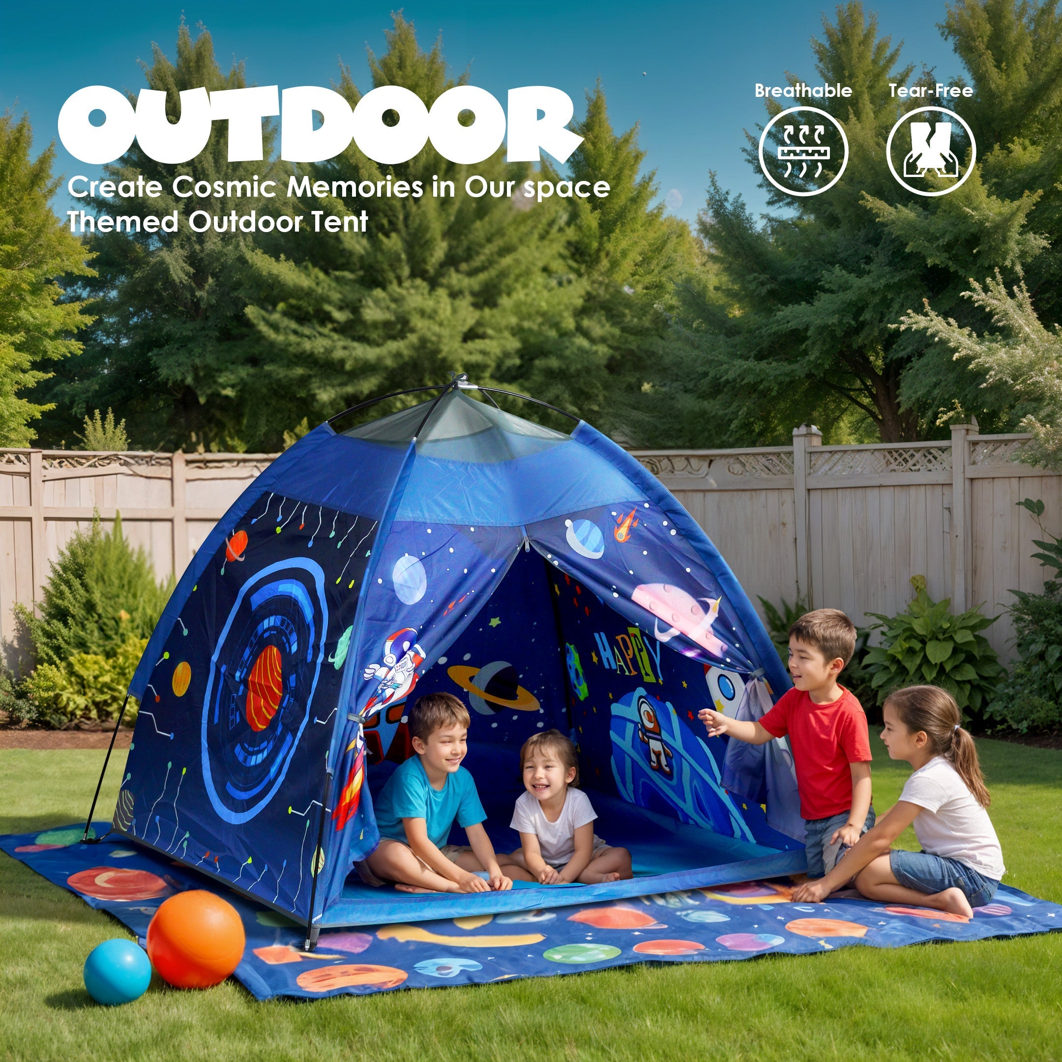Happy Bear Play Tent for Indoor & Outdoor Fun | Frozen - SPACE Tent